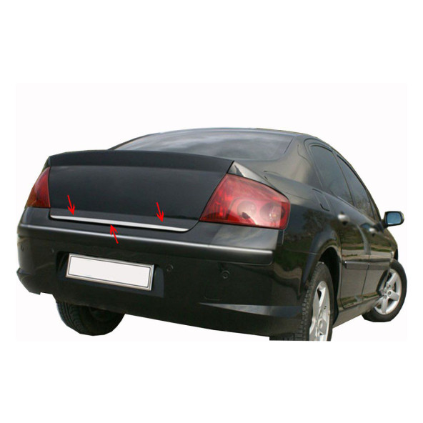 Peugeot 407 Uyumlu Krom Bagaj Alt Çıtası Paslanmaz Çelik