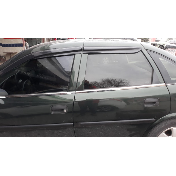 Opel Vectra B Kasa (1995-2002 ) Paslanmaz Krom Cam Çıtası 4 Parça