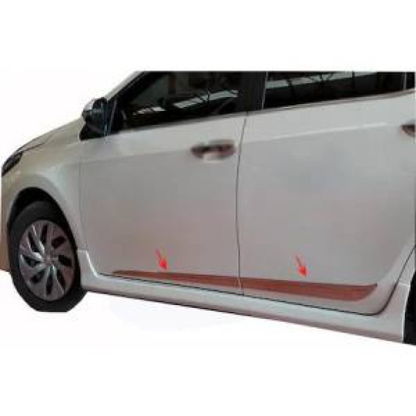 Toyota Corolla 2014-2018 Yan Kapı Çıtası Krom Paslanmaz Çelik 4 Adet