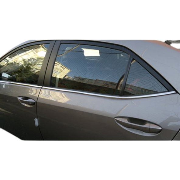 Toyota Corolla Sedan Krom Cam Çıtası 2014-2018 Paslanmaz Çelik 4 Parça - 2