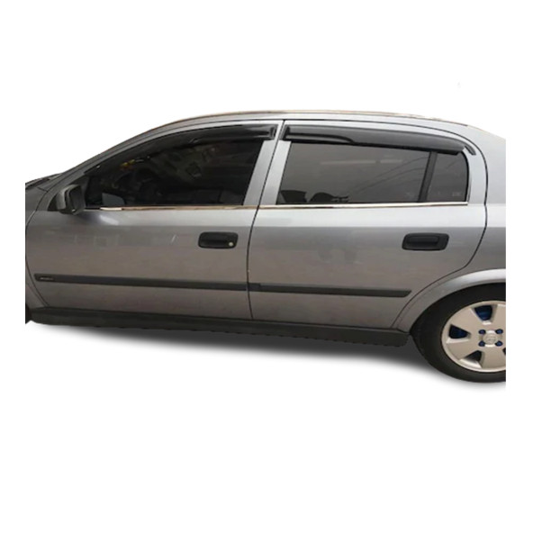 Opel Astra G Sedan Krom Cam Çıtası 1998-2004 Çelik 4 Parça - 4