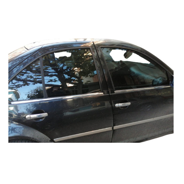 Vw Bora Kasa (1998-2004 )Uyumlu  Paslanmaz Krom Cam Çıtası 4 Parça