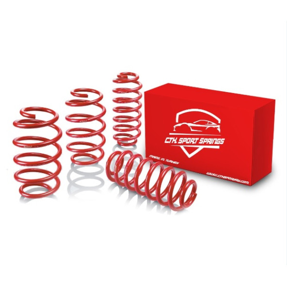 Renault Clio B (1998-2004 ) 50 Mm Spor Helezon Yay Spor Springs 4 Lü Set 5 Yıl Garantili