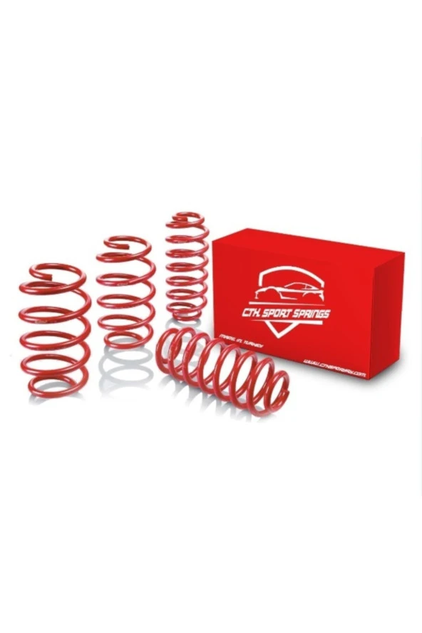 Renault Clio 2 (1998-2004 ) 50 Mm Spor Helezon Yay Spor Springs 4 Lü Set