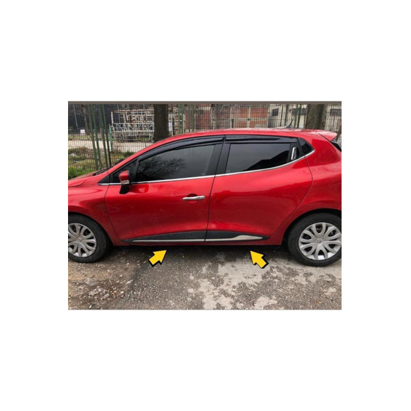 Renault Clıo Iv 213-2018 Uyumlu Yan Kapı Çıtası 4 Parça ürün görseli 1