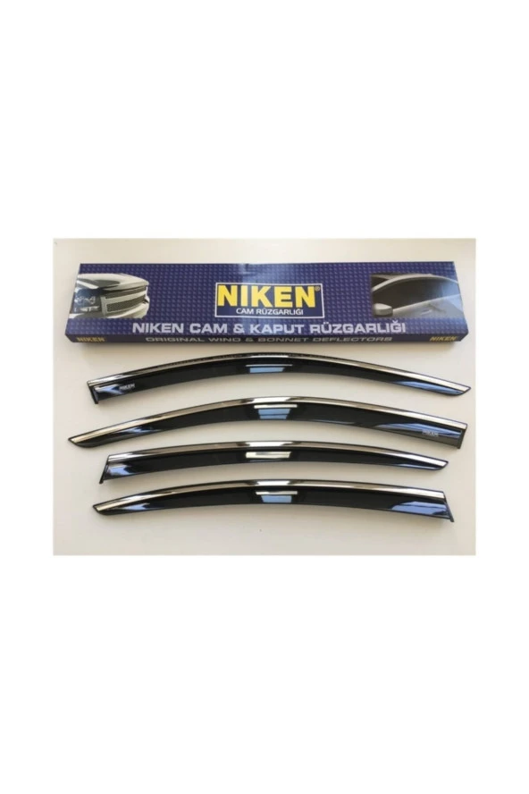 Fiat Linea 2007-2019 Kromlu Cam Rüzgarlığı 4lü Mugen