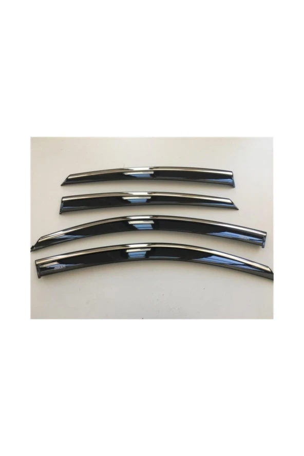 Fiat Linea 2007-2019 Kromlu Cam Rüzgarlığı 4lü Mugen - Resim 3