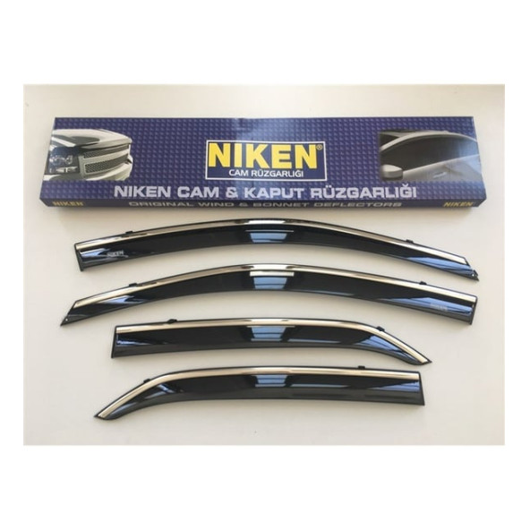 Niken Marka Honda Civic Fc5 2016-2021 Kromlu Cam Rüzgarlığı 4lü Mugen - 3