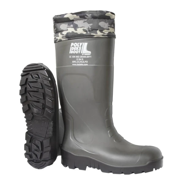No: 40 Boğazlı Çelik Burunlu Poliüretan Çizme PolyDeks Bot - 3