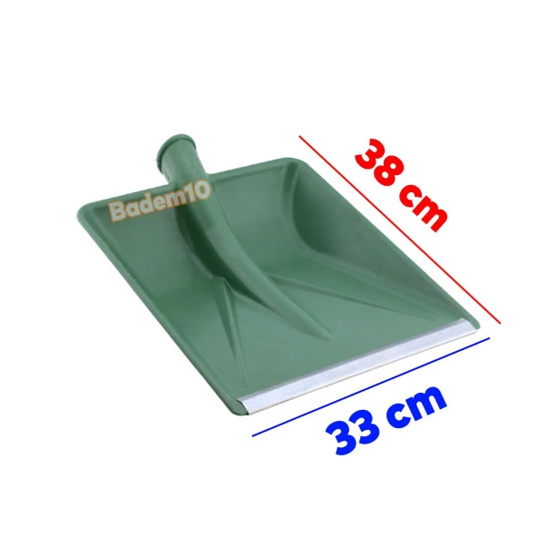 Plastik Koyu Yeşil 33x38 cm Kürek Faryap Kar Küreme Küreği Ahır Gübre Hayvan Pisliği Temizleme - 4