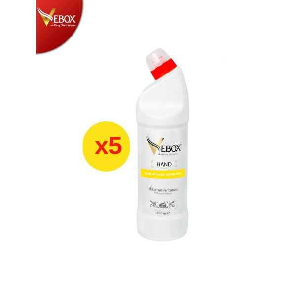 Vebox Hand Sıvı Elde Bulaşık Deterjanı 5 Lt