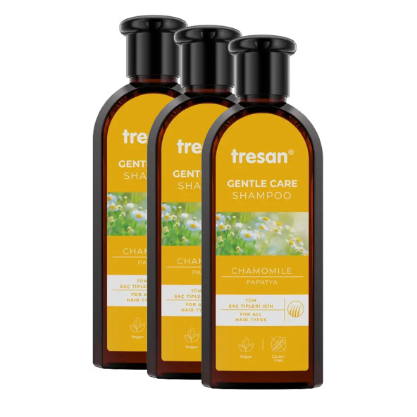 3 Kutu Tresan Papatya Yumuşatıcı Bakım Şampuanı 300 ml Papatyalı Şampuan ürün görseli 1