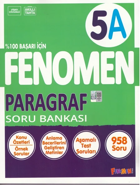 FENOMEN 5.SINIF PARAGRAF SORU BANKASI-A ürün görseli