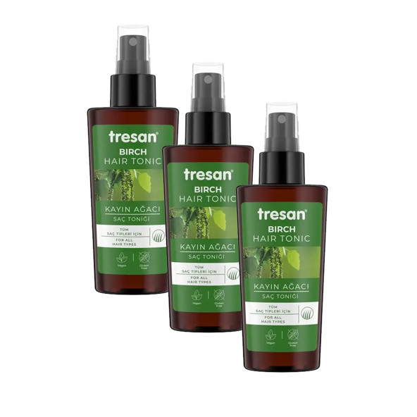 3 Kutu Tresan Kayın Ağacı Güçlendirici ve Canlandırıcı Saç Toniği 125 ml