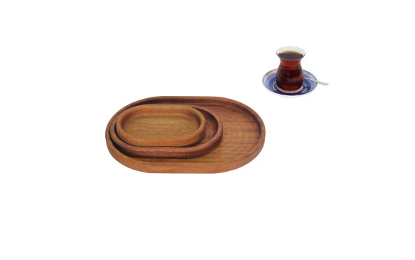 Gia Concept Ahşap 3lü Çerezlik ve Sunumluk - 2