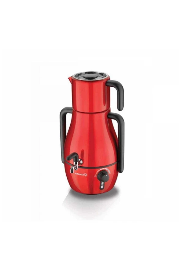 KORKMAZ DEMFORA ELEKTRİKŞİ SEMAVER KIRMIZI ürün görseli