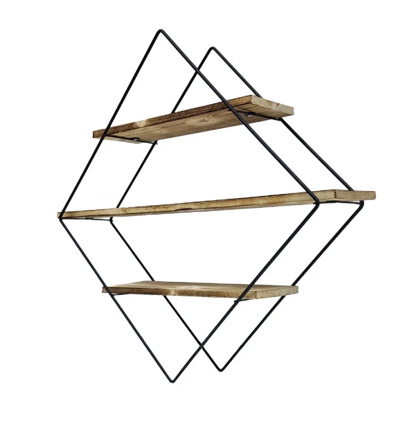 Gia Concept Üçgen Dekoratif Duvar Rafı - 4