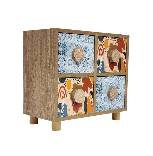 Gia Concept 4 Çekmeceli Ahşap Dekoratif Kutu - 2
