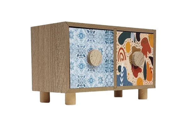 Gia Concept 2 Çekmeceli Ahşap Dekoratif Kutu - 4