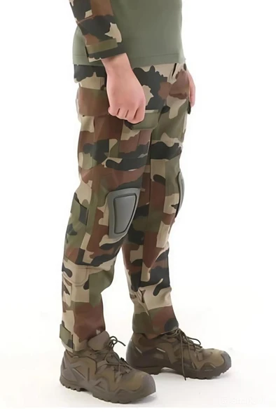 Single Sword Dizlikli Kamuflaj Taktik Erkek&Kadın Outdoor Kargo Pantolon - 11