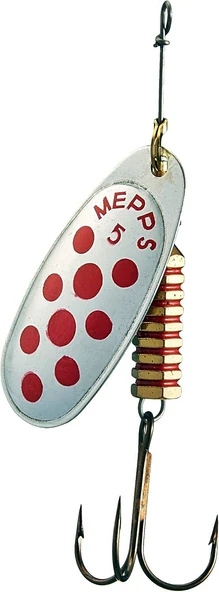 Mepps Comet Olta Kaşığı Gümüş Kırmızı Benekli No:5 14 Gram Albastar Turna Kaşığı - 2