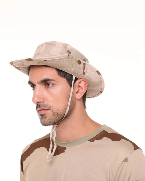 Single Sword Katlanabilir Kadın&Erkek Yazlık Safari Fötr Şapka - 6