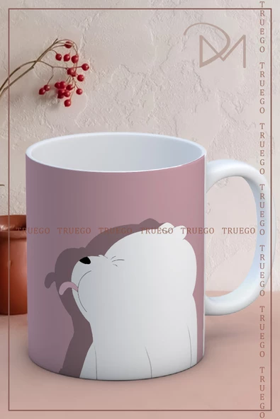 Baskılı Kupa Bardak Seramik Mug - Ayıcık