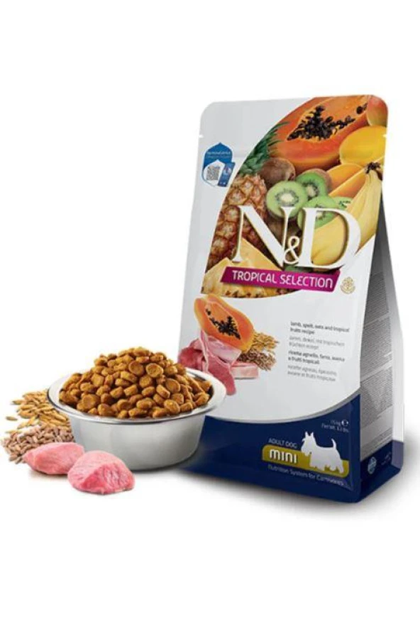 N&D Tropical Selection Kuzu Etli Mini Irk Yetişkin Köpek Maması 5kg