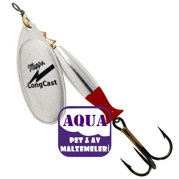 Mepps Long Cast Olta Kaşığı Gümüş No:4 17 Gram Döner Kaşık - Turna Levrek Spin Kaşığı - 2