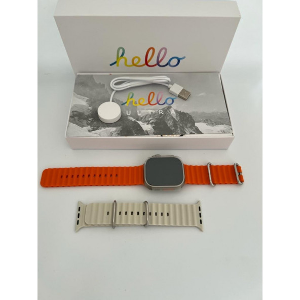 Hello Watch 3  4GB Hafıza ve Aksesuar Bağlantılı 3 Kordonlu Amoled Ekran Watch 8 Ultra Max Akıllı Saat - 6