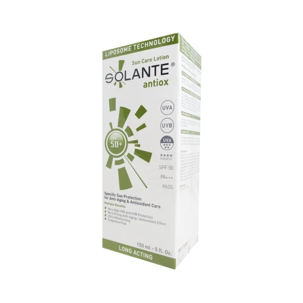 Solante Antiox Sun Care Lotion SPF50+ 150ml