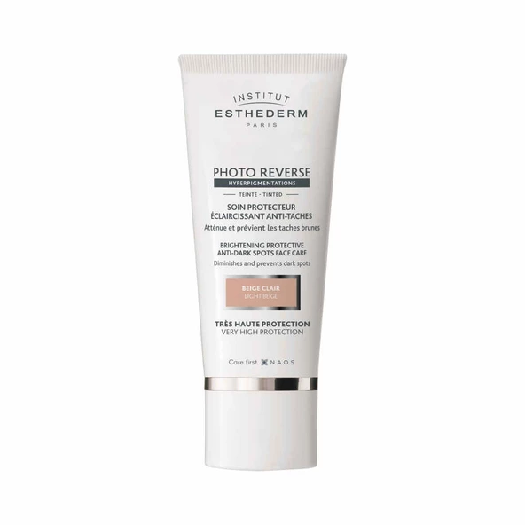 Esthederm Photo Reverse Tinted Light Beige 50ml Renkli Güneş Kremi