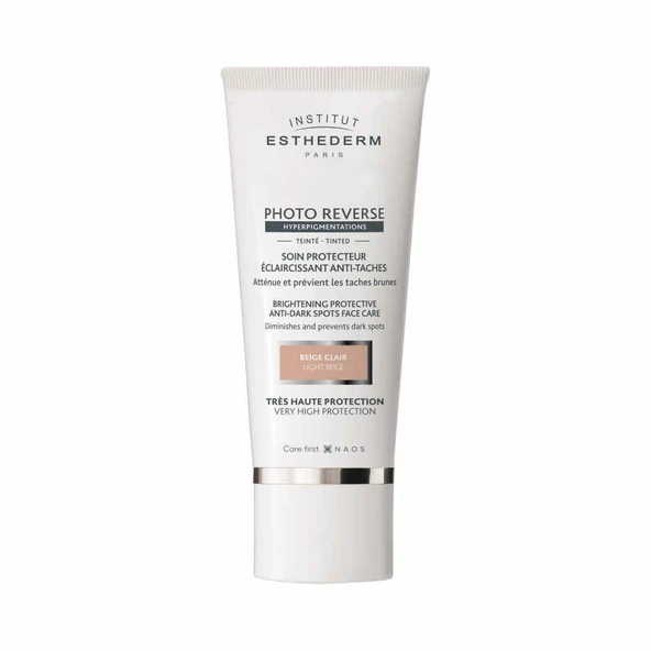 Institut Esthederm Photo Reverse Tinted Light Beige Renkli Güneş Kremi 50 ml – Leke ve Ton Eşitlemeye Yardımcı Güneş Koruyucu Krem ürün görseli