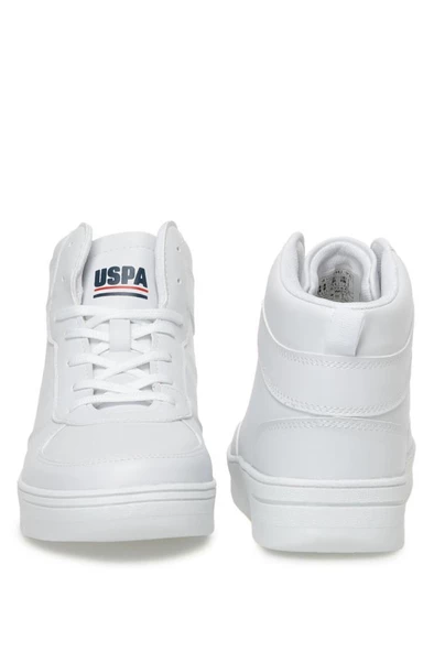U.S Polo Assn. ARISTO HI 3PR Erkek Sneaker Ayakkabı Beyaz 40-45 - 6