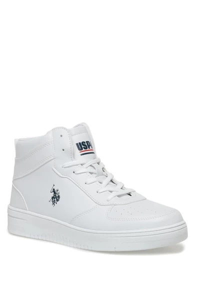 U.S Polo Assn. ARISTO HI 3PR Erkek Sneaker Ayakkabı Beyaz 40-45 - 3