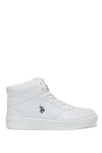U.S Polo Assn. ARISTO HI 3PR Erkek Sneaker Ayakkabı Beyaz 40-45 - 2