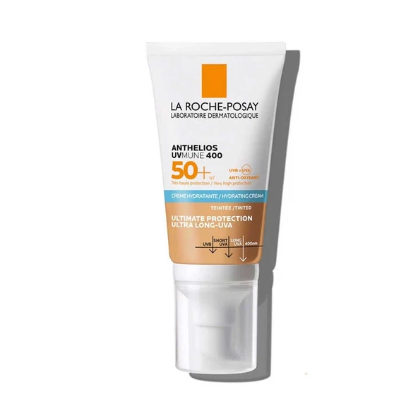 La Roche Posay Anthelios UVMUNE 400 Renkli Nemlendirici Güneş Koruyucu Krem SPF50+ 50 ml