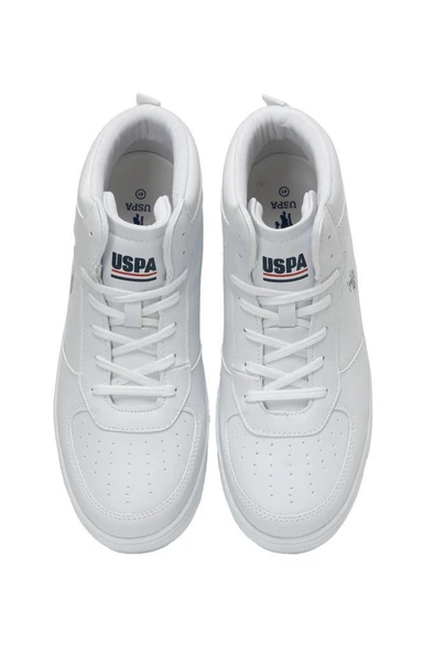 U.S Polo Assn. ARISTO HI 3PR Erkek Sneaker Ayakkabı Beyaz 40-45 - 5