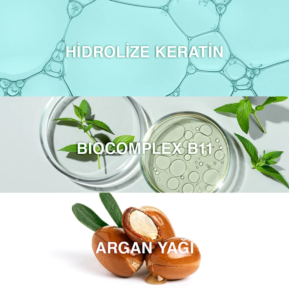 Bioxcin Keratin & Argan Onarıcı Şampuan 300ml - Resim 4