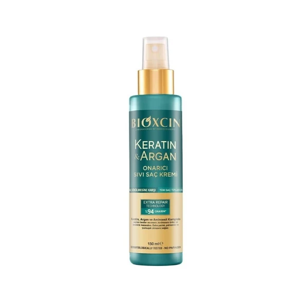 Bioxcin Keratin & Argan Onarıcı Sıvı Saç Kremi 150ml ürün görseli