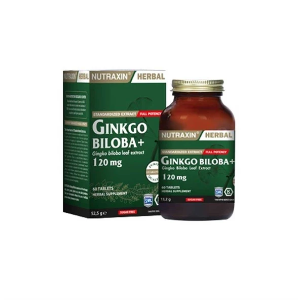 Nutraxin Ginkgo Biloba 60 Tablet ürün görseli