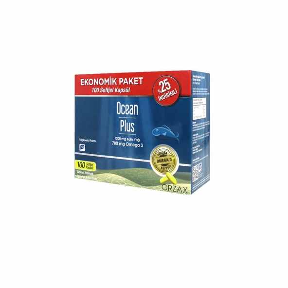 Ocean Plus Balık Yağı 100 Kapsül Ekonomik Paket