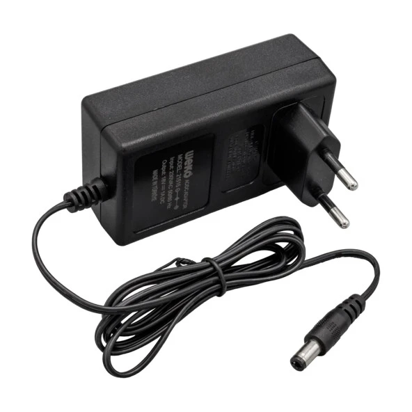 WEKO 18 VOLT - 1 AMPER 5.5*2.5 UÇLU YERLİ ÜRETİM PRİZ TİPİ ADAPTÖR - 5