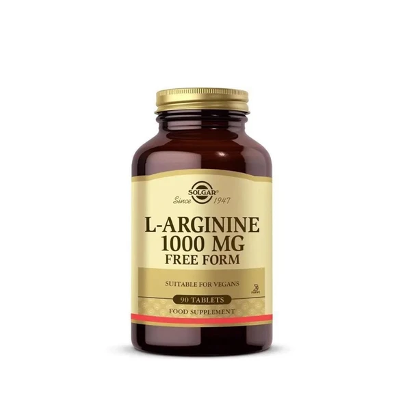 Solgar L-Arginine 1000mg Free Form 90 Tablet ürün görseli