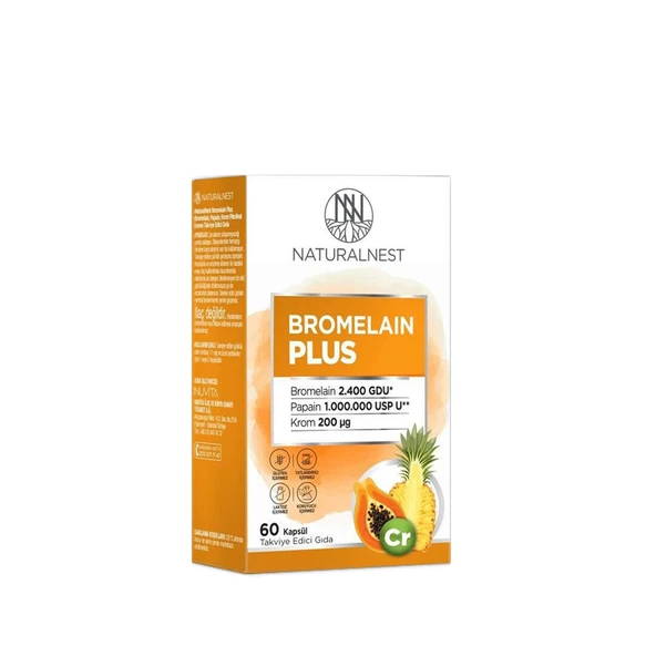 Naturalnest Bromelain Plus 60 Kapsül