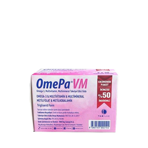 OmepaVM 2 x 30 Kapsül ürün görseli