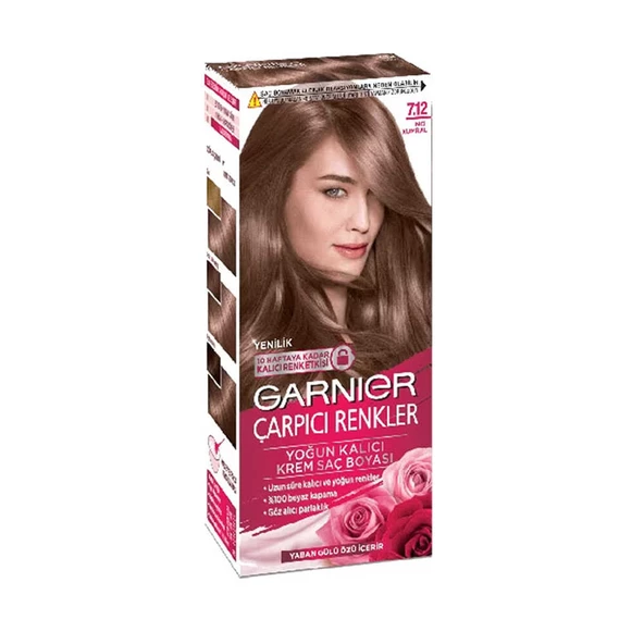 Garnier Color Sensation Çarpıcı Renkler Saç Boyası 7.12 İnci Kumral