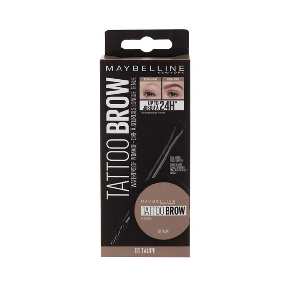 Maybelline Tattoo Brow Kaş Pomadı 01 Taupe