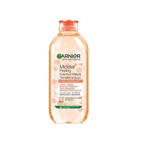 Garnier Skin Naturals Micellar Peeling Kusursuz Makyaj Temizleme Suyu 400ml ürün görseli