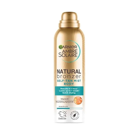 Garnier Ambre Solaire Natural Bronzer Güneşsiz Bronzlaştırıcı Vücut Spreyi 150ml ürün görseli